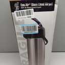 Service Ideas ECAL30S Eco-Air Airpot with Lever Lid, Insulated Beverage Dispenser, Thermal Coffee Carafe 3.0 L, Glass Lined 