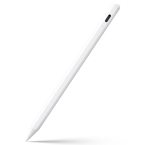 Stylus Pen for iPad 6th-11th Generation-2X Fast Charge Active Pencil Compatible with 2018-2026 Apple iPad Pro 11"/12.9"/M4, iPad Air 3/4/5/M2/M3/M4,iPad mini 5/6/7 Gen-White
