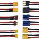3 Pack 6Pairs RC Battery Connector Wires for Deans T-Plug XT60 XT30 EC5 XT90 Male Female RC Lipo Battery Electronic Speed Control ESC Motor