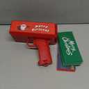Make it Rain Money Gun Toy Bill Gun Christmas Party Money Gun with Red Green Papers 200 pcs Dispenser Money Shooter Toy for Christmas Xmas Fun for Party New Year Celebration Night Club Surprise Games