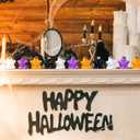 Suzile 100 Pcs Halloween Mini Resin Ghost Cute Miniature Small Ghost Figurines Colorful Halloween Spooky Decorations Garden Decor Micro Statue for Party Favors Gifts (Vivid,Multicolor)