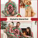 PATPAT Family Matching Christmas Pajamas, Tie Dye Pjs Sets with Snowman & Gingerbread, Includes Plaid Socks for Family (Green, M)