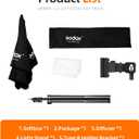 Godox Photo Studio 80cm 31.5in Portable Octagon Umbrella Softbox,190cm Light Stand with Hot Shoe Holder Bracket kit for Flash Speelidte