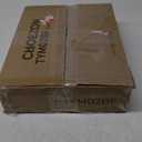 Wall Mounted Clothes Rack, Metal Garment Rack with Top Shelf, Laundry Storage Shelf with Hanging Rod, for Laundry Room, Bedroom, Entryway and Storage Room, Rustic Brown and Black TYM02BF