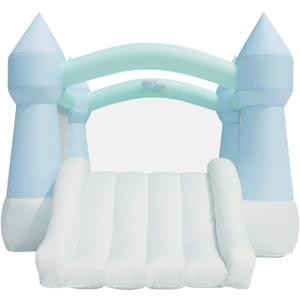 Bounceland Bouncy Castle Daydreamer Mist Bounce House, Pastel Bouncer with Slide, 12 ft L x 9 ft W x 7 ft H, UL Blower Included, Trendy Bouncer for Kids, Indoor and Outdoor Use