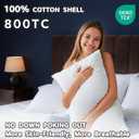 Canadian Goose Down Pillows King Size 80% Goose Down and 20% Goose Feathers, 1840+ Fill Power White Down Pillow with 800 Thread Count Cotton Shell, Ultra Comfort Bed Pillows(White 20"x36" 1 Pack)