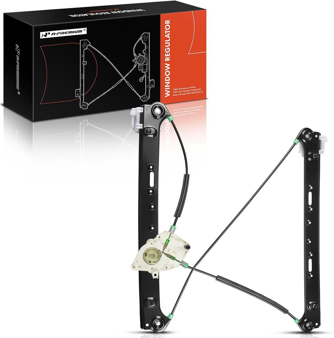 A-Premium Power Window Regulator Front Driver Side, Without Motor