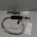 Bathroom Faucet Matte Black Modern Waterfall Bathroom Sink Faucet with Single Handle Suitable for 1 or 3 Holes,Supply Deck Plate and Hose