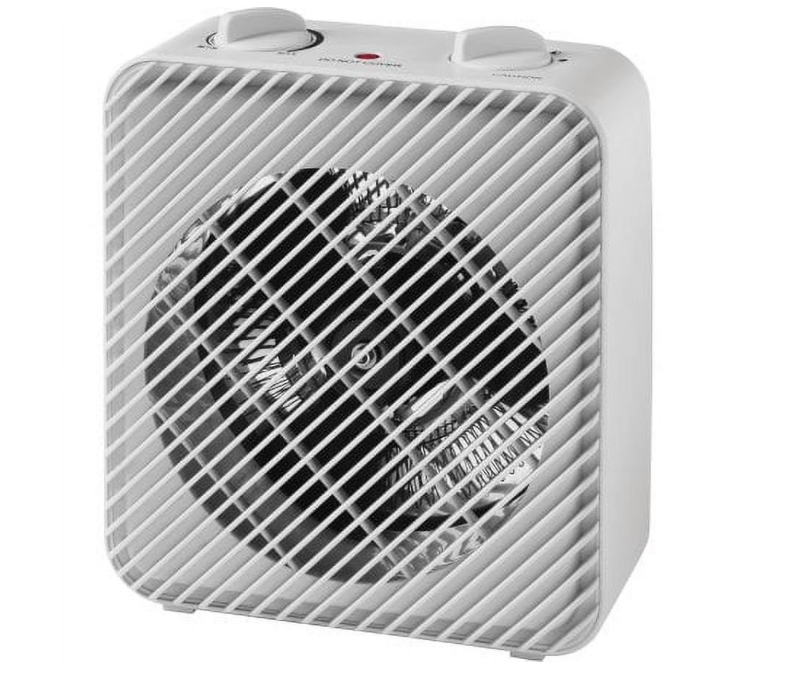 Pelonis 1500W Electric Fan-Forced 3-Speed Space Heater, White, Indoor Use