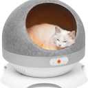 Smart Cat House with Heating & Cooling, Climate-Controlled Pet Bed