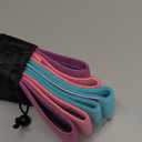 WALITO Resistance Bands for Working Out, Fabric Exercise Bands for Legs and Butt, Workout Bands for Women and Men, Booty Band for Yoga Starter Set, Pilates, Rehab, Fitness and Home Workout (1.Pink,Aqua,Purple)