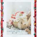 LARAINE Picture Photo Frame 8x10 Metal 2025 Christmas High Definition Display Pictures for Tabletop Home Decorative Holiday Gift (Red,8x10)