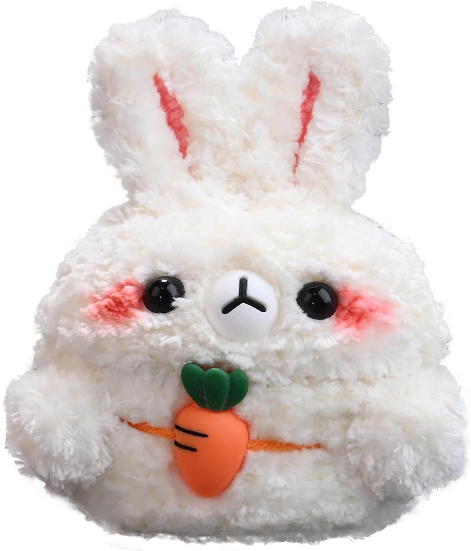 Plush Case Cover Compatible with Samsung Galaxy Buds 3/Buds 3 FE/Buds 3 Pro Cartoon Cute Earbuds Headphone Cases (Carrot Rabbit,for Samsung Galaxy Buds 3/3 FE/3 Pro)
