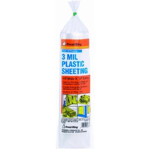 Frost King P1020/3 Polyethylene Sheeting, 10' x 20' x 3 mil., Clear