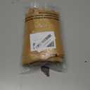 Lecloud Gold Valance for Windows 14 Inch Length 1 Piece, Semi Sheer Faux Linen Textured Window Valance for Bedroom Living Room Kitchen, Small Curtain with Dual Rod Pocket, 60" W x 14" L