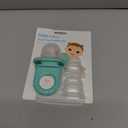 Frida Baby Push Pop Silicone Feeder, Baby Fruit Food Feeder to Safely Introduce New Foods, Fresh + Frozen, Breastmilk Popsicles, BPA Free, Dishwasher Safe | 3 Count, Teal