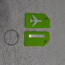 Luggage Tags for Suitcases, Quickly Spot 2Pcs Luggage Identifier Tags, Travel Essentials Accessories Name Tags for Backpacks, Suitcases, Travel Bags, Baggage, Cruise - Flexible Silicone (Green)