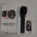 Smart Watch, 1.91" HD Screen Smartwatch for Men Women(Answer/Make Call), Fitness Watch with Heart Rate/Sleep Monitor/Steps Monitor, 110+ Sports Modes, IP68 Waterproof Activity Trackers, Black