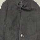 Lu's Chic Men's Single Breasted Trench Coat Warm Dress Pea Coats Button Down Overcoat with Pockets Long Sleeve Outwear Wool Split Trenchcoat Black X-Small