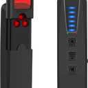 AI Hidden Camera Detector, Anti-Spy Camera Finder RF Signal & WiFi Scanner Hidden Devices Detector for GPS Trackers, 4 Modes for Hotel, Bathroom, Office, Car Travel Security (Black)