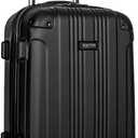 Kenneth Cole REACTION Out of Bounds Lightweight Hardshell 4-Wheel Spinner Luggage, Midnight Black, 20-Inch Carry On