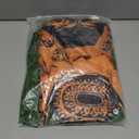 Kids Boys Halloween Long Sleeve T-Shirts Pants Cosplay Suits Christmas Costume With Leaf Skirts (130 (7-8 years), Brown)