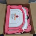 TPN Collapsible Baby Bathtub, Baby Bath Tub with Soft Cushion & Real-Time Thermometer, Baby Bathtub Infant to Toddler Tub (0-36 Months), Portable Newborn Travel Bath tub (Pink)