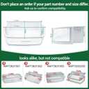 AAP73051306 Door Shelf Bin Compatible with lg Refrigerator: LFXS24623B, LFXS24623D, LFXS24623S, LFXS24623W etc, Door Basket Assembly AAP73051307, AP5973633, PS11706738, EAP11706738, MAN619485, 3380154