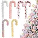 LANGXUN 6pcs Lollipop Candy Land 2025 Xmas Birthday Party Wedding Suppiles Decoration, Hanging Candy Cane Christmas Tree Dcor, Christmas Decorative Hanging Ornaments Crafts