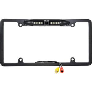License Plate Backup Camera KASIONVI Rear View Camera 150 Viewing Angle Universal US Car License Plate Frame Mount Waterproof with 8 LED Light Night visaion Camera