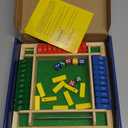 Nicecho Shut The Box Dice Game,2-4 Player Family Wooden Board Table Math Games for Adults and Kids, 8 Dices Classics Games for Classroom,Home,Party or Pub