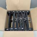 Hanger Central 30 Pack Pants Hangers  12 Inch Slim Plastic Clothes Hangers with Clips for Skirts, Shorts & Trousers  Non Slip Grip, Heavy Duty Space Saver with Swivel Hook  Black Closet Organizer