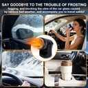 12V 150W Portable Car Heater with Quick-Start Heating, 360-Degree Rotary Defroster and Fast Demisting Cooling Air Purify,Small and portable
