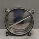 19" Pressure Washer Surface Cleaner with 4 Wheels, Stainless Steel Power Washer Surface Cleaner for Driveways Sidewalks Patios, 1/4" Quick Connector, 2 Extension Wand, 4000 PSI (19 Inch Silver)