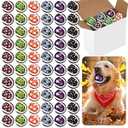 Sosation 6 Pack Christmas Squeaky Tennis Balls for Dogs, Dog Balls 2.0" Interactive Fetch Toy Non-Toxic Durable Outdoor Small Puppy Chew Toys for Teething Training Exercise Playing Throwing