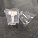 Premium Pack of 60 Growing Pots with Humidity Dome - Transparent Plastic Plant Pots - For Succulents, Seeds, Seedlings, Orchids, 2.25x3x3"