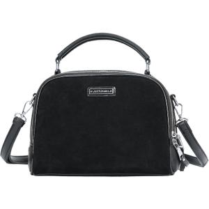 ALEX&MIA Women's Crossbody Bag - Suede & PU Leather Double-Sided Handbag with Adjustable Strap