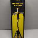 LHOTSE Rechargeable Camping Light with Stand, 83" Tall Portable 3000 Lumens Cordless Work Light with 3 LED Lamps Head & Detachable Tripod, 9AH Battery LED Work Light Dimmable with Travel Bag