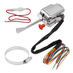 Universal Turn Signal Switch, 12V Chrome Street Hot Rod Turn Signal Switch Replacement for Ford Buick GM Car Truck Street Rod Dune Buggy Sand Rail