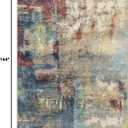 Lahome Modern Abstract 9x12 Area Rugs for Bedroom, Washable Living Room Rug for Bedroom Low Pile Non Slip, Red Soft Indoor Accent Carpet for Dining Room Table Home Decor Use