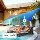 Quictent 20x16ft 185G HDPE Rectangle Sun Shade Sail Canopy 98% UV Block Outdoor Patio Garden with Hardware Kit (Blue)