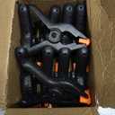 RELBRO Spring Clamps, 4.5 Inch Large Plastic Clips for Balloon Arch Backdrop Craft Decoration, Heavy Duty, Black, 10 Pcs