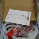 Rechargeable Fuel Transfer Pump with Auto-Stop & Leak Protection, 3.4 GPM Automatic Gas Can Pump with 71" Extra Long Hose, Portable Lithium Battery Gas Transfer Pump for Oil, Diesel, Gasoline (Red)