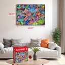 Jigsaw Puzzles for Adults 1000 Pieces, Insects Garden Puzzle, Colorful as Home Wall Decor for Family Challenging Games