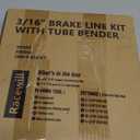 25 ft 3/16" Copper Coated Brake Line Kit +Tube Bender (Includes 16 Fittings and 4 Unions Brake Line Fittings) + Brake Line Double & Single Flaring Tool Kit
