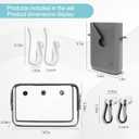 6 Packs,Accessories for Medium XL Bogg Bag,Includes Silicone Phone Holder,PVC Insert Bag,Hooks,and Keychain.Accessories Can Be Installed Inside or Outside (Gray)