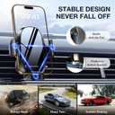 Miracase Upgraded-2nd Generation Universal Phone Holders for Your Car, Hands Free Air Vent Car Phone Holder Mount Compatible with iPhone 16/15/14/13/12/11 Series and All Phones