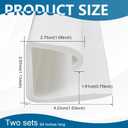 Pangda 2 Pcs Flex J Channel 3/4inch White Moulding 94 Inch Length and Suitable for Curved Doors and Windows