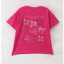 SOLY HUX Girl's Summer Short Sleeve Bow Graphic Tee Shirts Hot Pink (Pink)