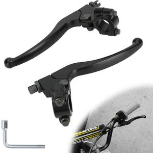 Left Right 7/8" 22mm Clutch Brake Handle Levers Perch CRF70 CRF80 CRF100 CRF150 XR80 XR100 XR200r XL100 XL250 Baja Mini Bike MB200 MB165 Pit Dirt Bike Motor Motocross Motorcycle
